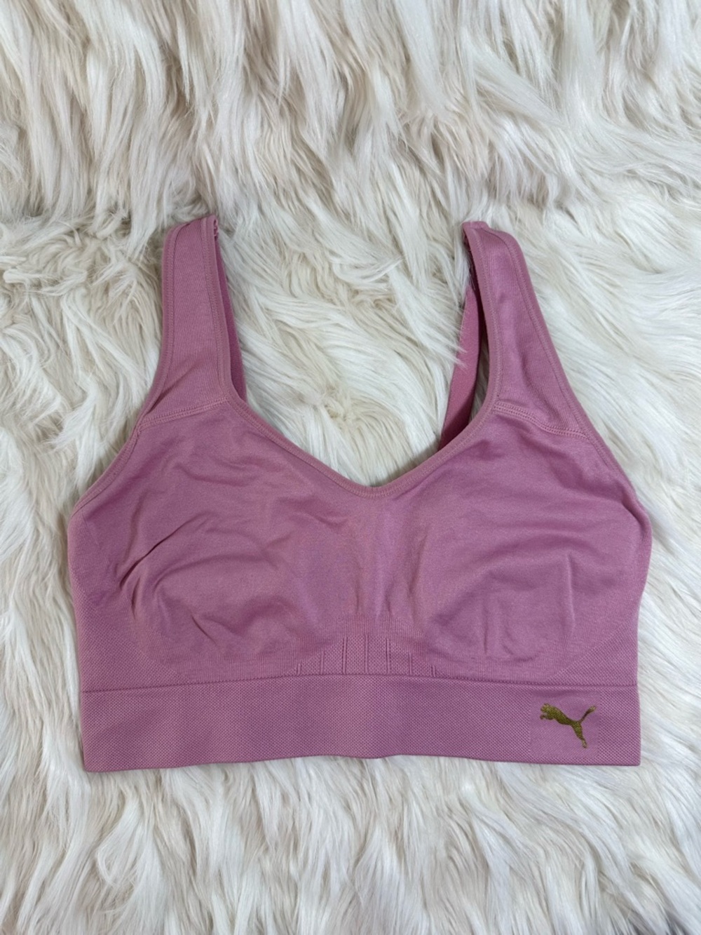 Puma Mauve Seamless Light-Support Sports Bra